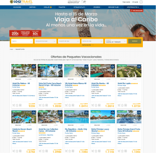 Hasta 200€ Descuento paquetes viaje al caribe con Logitravel