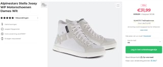 Alpinestars Stella Josey WP Motorschoenen Dames Wit voor €31,99 bij XLMoto