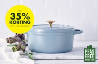Tot 35% stapelkorting bij Greenpan
