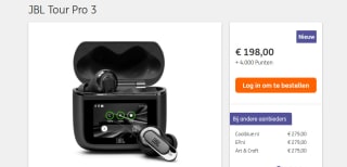 JBL Tour Pro 3 voor €198 + 4000 ING punten