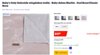 Baby's Only Gebreide wiegdeken teddy voor €20,98 bij Bol.com