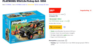 PLAYMOBIL Wild Life Pickup 4x4 (5558) voor €19,99