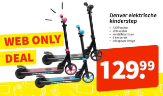 Denver elektrische kinderstep SCK-5500 voor €129,99 bij Wibra