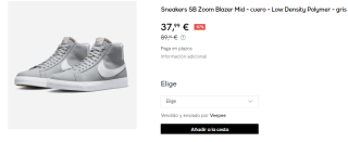 Botines Casual Nike SB Zoom Blazer Mid por 37.99€