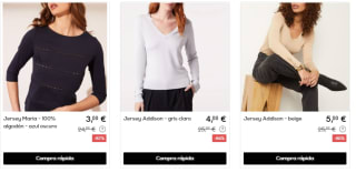 Oferta hasta 90% marca ropa ETAM desde solo 1€