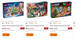Tot 50% korting op LEGO Disney en Marvel adventskalenders 2024