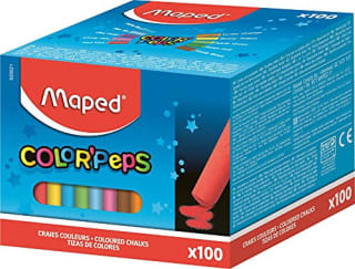 100 Tizas para Pizarras de colores marca Maped por 2,50€