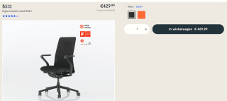Ergonomische bureaustoel voor €429,99 bij Flexispot