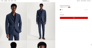 Traje Americana 100% lino Hombre por solo 13,99€