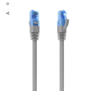 Cable CAT 6 10m Aisens de Red Latiguillo RJ45 Cat.6 UTP AWG26 CCA 10m Gris por tan solo 3,48€