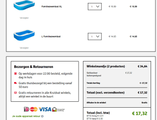 1+1 gratis op opblaasbaar speelgoed bij Kruidvat