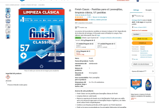 114 pastillas Finish Classic para el Lavavajillas 2x 57 pastillas por 6,86€