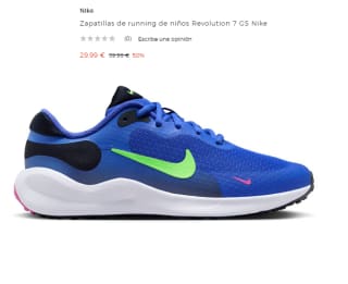 Zapatillas de running para Peques Nike Revolution 7 GS por 29.99€