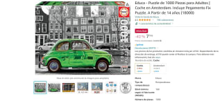 Puzzle de 1000 Piezas Coche en Ámsterdam marca Educa por 7,79€