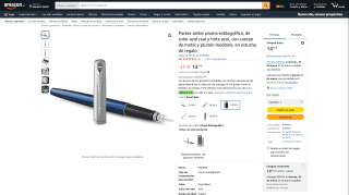 Parker Jotter pluma estilográfica azul real 14,97€