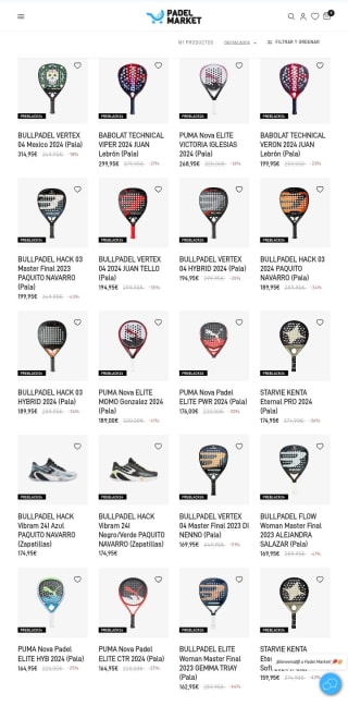 -15% de Descuento Extra en Padel Market.
