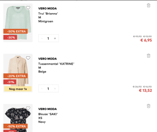 Tot 50% extra korting bovenop de sale bij About You