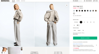 Jeans Baggy Bershka Muier por solo 14,99€