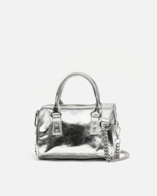 Bolso tote pequeño metalizado con correa Rigua por 7.2€