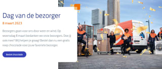 Gratis Tony Chocolonely chocoladereep aanvragen voor de Dag van de Bezorger