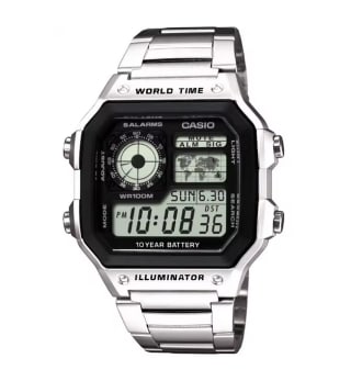 Reloj Casio Ae-1200whd-1avef Youth Hombre Plateado por solo 35,98€