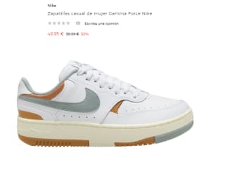 Zapatillas casual de mujer Nike Gamma Force Nike por 49.95€
