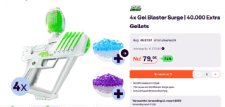 4x Gel Blaster Surge met 40.000 extra gellets voor €79,95 bij iBOOD