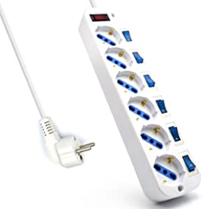 Ewent EW3932-3M Regleta 6 Enchufes por 10,99€.