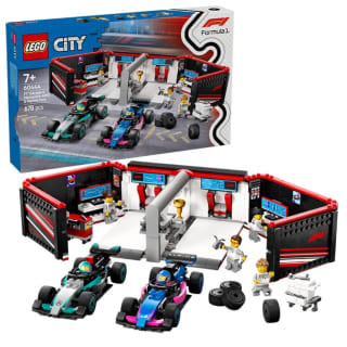 LEGO City – F1® garage met Mercedes-AMG en Alpine auto’s voor €54,95