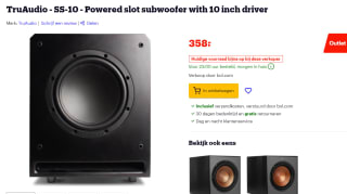 Soundvision TruAudio SS-10 - Powered slot subwoofer met 10 inch driver 250W voor €358 bij Bol.com