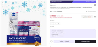 Pack Nivea antiedad Cellular Expert Filler por 23,76€