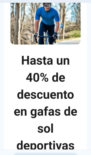 Hasta -40% en Gafas de sol deportivas desde Lentiamo.