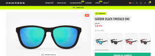 Gafas de sol ONE para hombre marca Hawkers por 14€