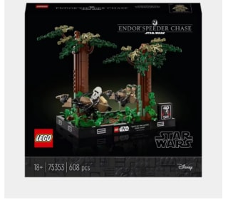 Lego Diorama: Duelo de Speeders en Endor™ de 608 Piezas por 41.25€