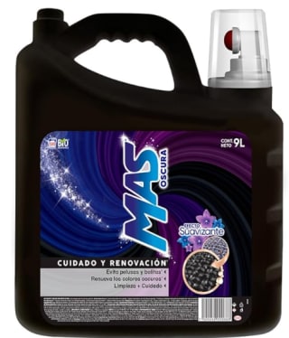 Detergente líquido MAS Oscura 9L por $236.25 en Amazon