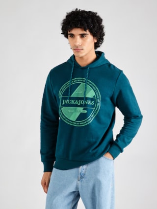 Jack & Jones Hoodie petrol voor €16,74 bij About you