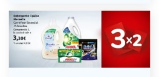 3×2 Cuidado de la Ropa y el Hogar en Carrefour.