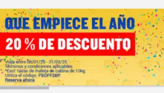 Empieza el Año con -20% con Ryanair.