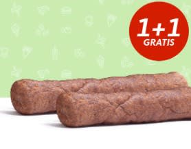 1+1 gratis op frikandellen bij Kwalitaria