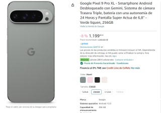 Google Pixel 9 Pro XL de 256GB por 999€