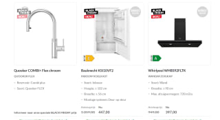 Tot 70% korting op Keukenapparatuur bij Budgetplan