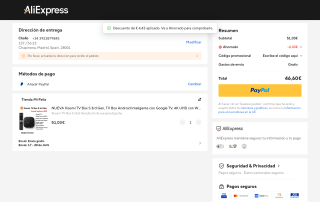 Xiaomi TV Box S 3rd Gen 4K UHD WiFi 6 por 46,60€