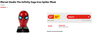 Marvel Movie Museum - Iron Spider masker replica voor €9,99 bij kruidvat
