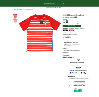 Camiseta local Granada 2020-21 Nike a tan solo 26,99€