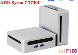 Topton-Mini PC Gaming Gamer AMD Ryzen 7 7730U con 16GB i5 1235U Windows 11 2xDDR4 2xNVMe por 186,36€