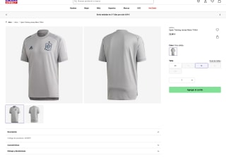 Camiseta Adidas Spain Training Jersey Hombre por solo 23€