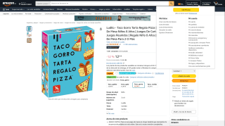 Ludilo Taco Gorro Tarta por 9,99€