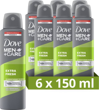 Dove Men+Care Extra Fresh Anti-Transpirant Deodorant Spray - 6 x 150 ml voor €10,95 bij Ibood