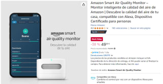 Monitor inteligente de calidad del aire de Amazon por 49,99€