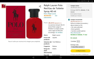 Ralph Lauren Polo Red 40 ml. Por 26,54€